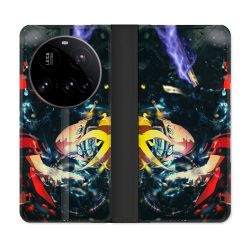 Housse cuir portefeuille Pour Xiaomi 15 Ultra Manga Boruto Eclair