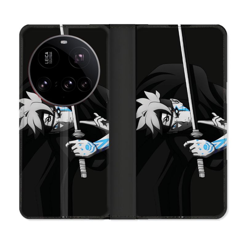Housse cuir portefeuille Pour Xiaomi 15 Ultra Manga Boruto Epée