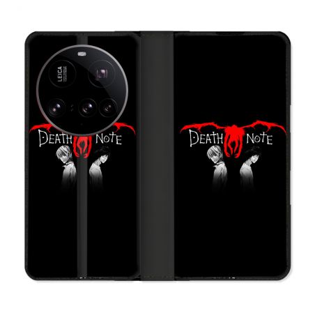 Housse cuir portefeuille Pour Xiaomi 15 Ultra Manga Death Note Noir