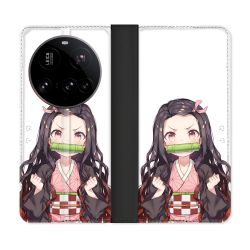 Housse cuir portefeuille Pour Xiaomi 15 Ultra Manga Demon Slayer Nezuko