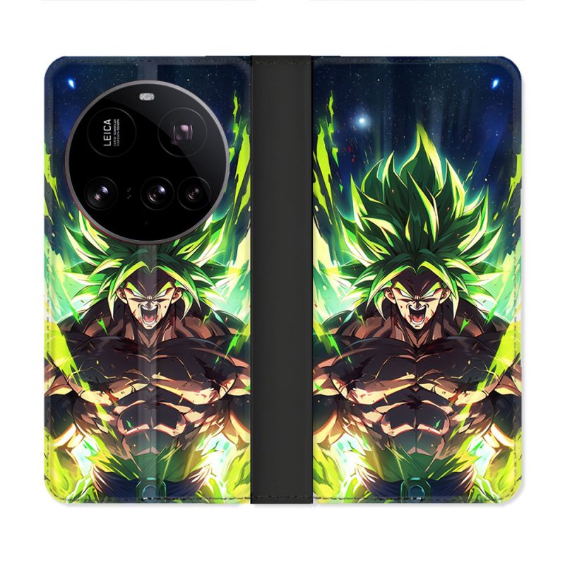 Housse cuir portefeuille Pour Xiaomi 15 Ultra Manga Dragon Ball Broly