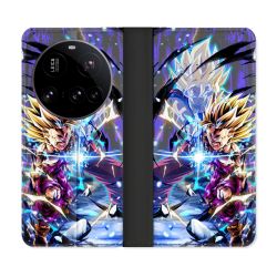Housse cuir portefeuille Pour Xiaomi 15 Ultra Manga Dragon Ball Sangohan Duo