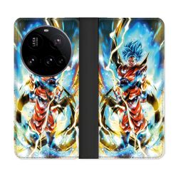 Housse cuir portefeuille Pour Xiaomi 15 Ultra Manga Dragon Ball Sangoku Blanc