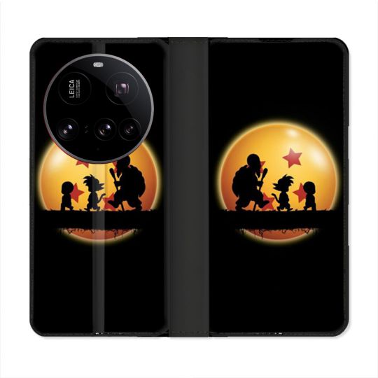 Housse cuir portefeuille Pour Xiaomi 15 Ultra Manga Dragon Ball Vintage