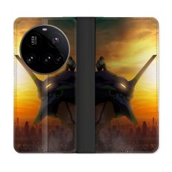 Housse cuir portefeuille Pour Xiaomi 15 Ultra Manga Evangelion