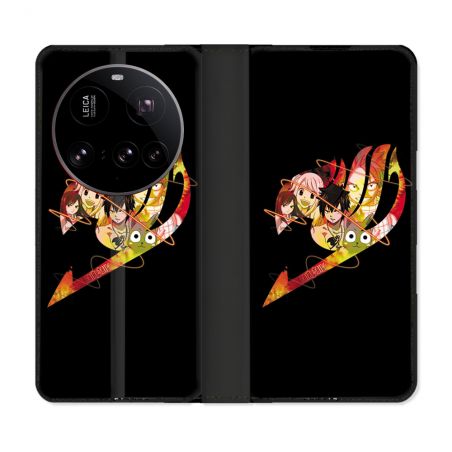 Housse cuir portefeuille Pour Xiaomi 15 Ultra Manga Fairy Tail Logo Noir