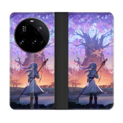 Housse cuir portefeuille Pour Xiaomi 15 Ultra Manga Frieren