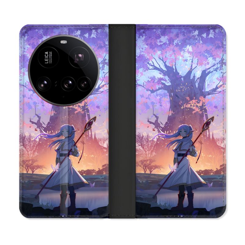 Housse cuir portefeuille Pour Xiaomi 15 Ultra Manga Frieren