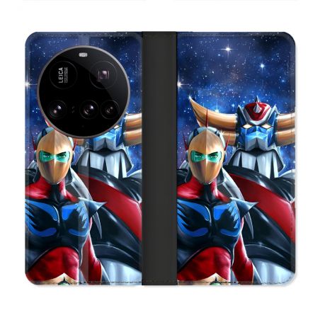 Housse cuir portefeuille Pour Xiaomi 15 Ultra Manga Goldorak