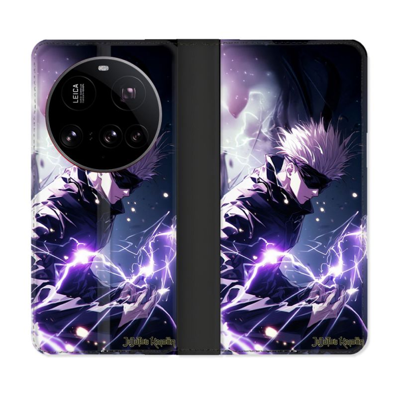 Housse cuir portefeuille Pour Xiaomi 15 Ultra Manga Jujutsu Kaisen Gojo Saturo