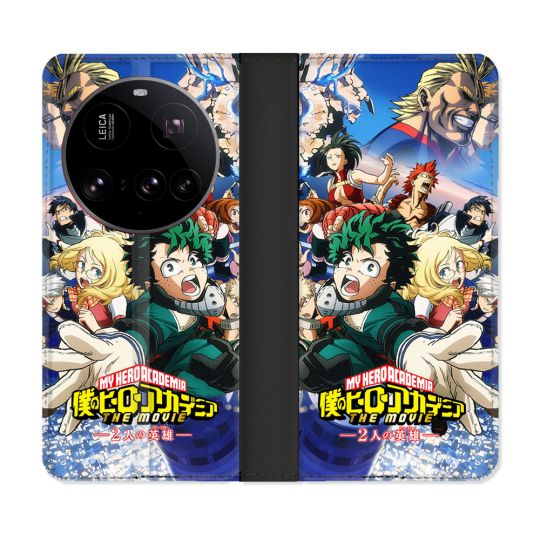 Housse cuir portefeuille Pour Xiaomi 15 Ultra Manga My Hero Academia Affiche