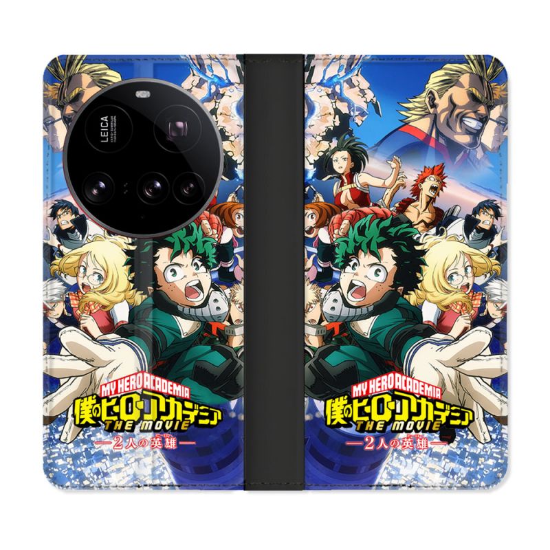 Housse cuir portefeuille Pour Xiaomi 15 Ultra Manga My Hero Academia Affiche