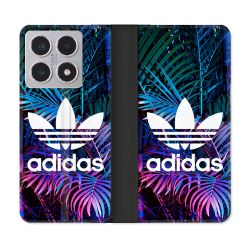 Housse cuir portefeuille Pour Xiaomi 15T Adidas Palmier