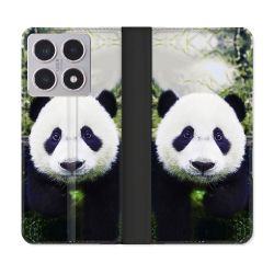 Housse cuir portefeuille Pour Xiaomi 15T Animal Panda Color