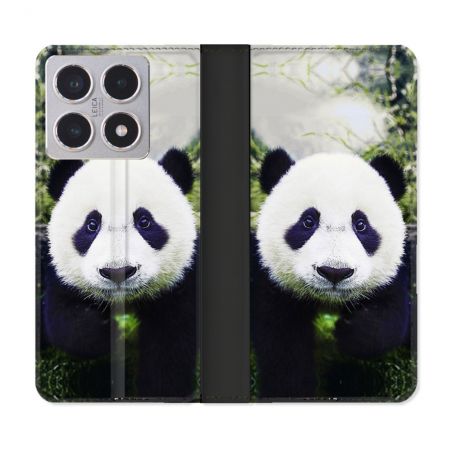 Housse cuir portefeuille Pour Xiaomi 15T Animal Panda Color