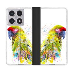 Housse cuir portefeuille Pour Xiaomi 15T Animal Perroquet Jaune