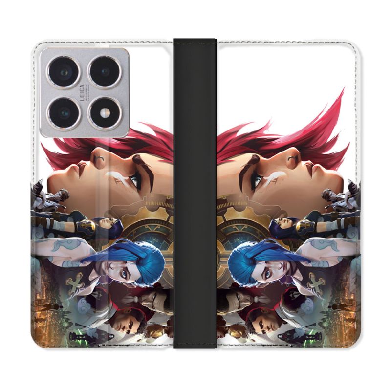 Housse cuir portefeuille Pour Xiaomi 15T Arcane Jinx Sœur