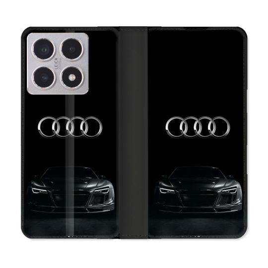 Housse cuir portefeuille Pour Xiaomi 15T Audi