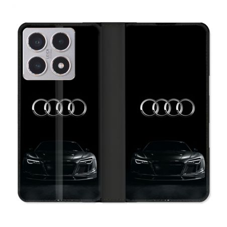 Housse cuir portefeuille Pour Xiaomi 15T Audi