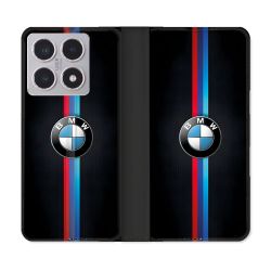 Housse cuir portefeuille Pour Xiaomi 15T BMW Logo