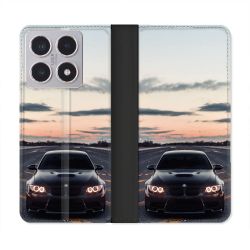 Housse cuir portefeuille Pour Xiaomi 15T BMW Serie