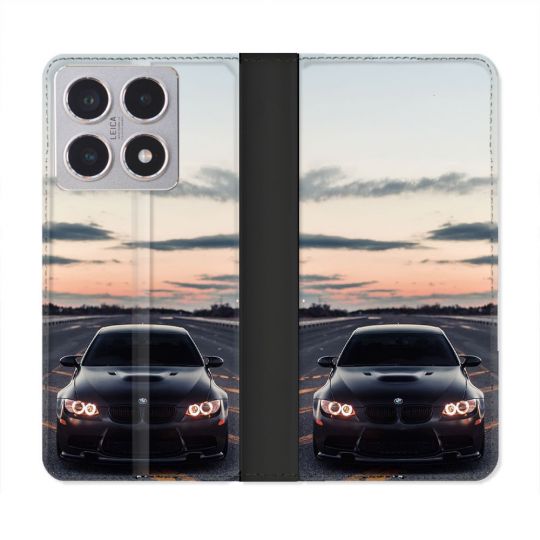 Housse cuir portefeuille Pour Xiaomi 15T BMW Serie