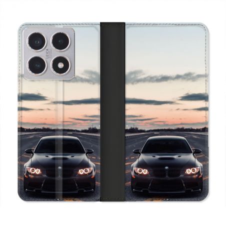 Housse cuir portefeuille Pour Xiaomi 15T BMW Serie