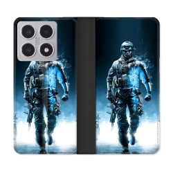 Housse cuir portefeuille Pour Xiaomi 15T Call Of Duty Guerrier