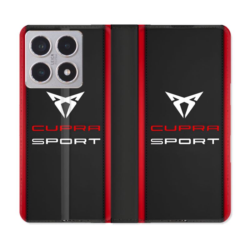 Housse cuir portefeuille Pour Xiaomi 15T Cupra