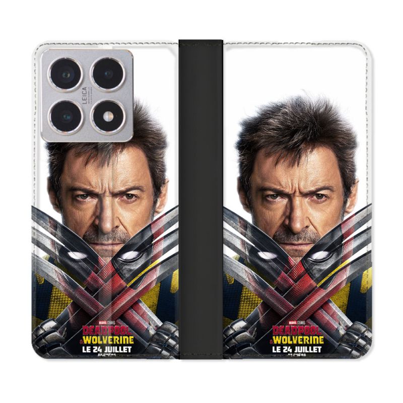 Housse cuir portefeuille Pour Xiaomi 15T Deadpool Affiche