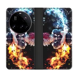 Housse cuir portefeuille Pour Xiaomi 15 Ultra Manga My Hero Academia Shoto