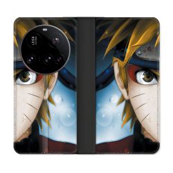 Housse cuir portefeuille Pour Xiaomi 15 Ultra Manga Naruto Blanc