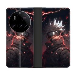 Housse cuir portefeuille Pour Xiaomi 15 Ultra Manga Naruto Kakashi Dark