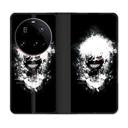 Housse cuir portefeuille Pour Xiaomi 15 Ultra Manga Tokyo Ghoul Kaneki Tag