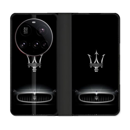 Housse cuir portefeuille Pour Xiaomi 15 Ultra Maserati