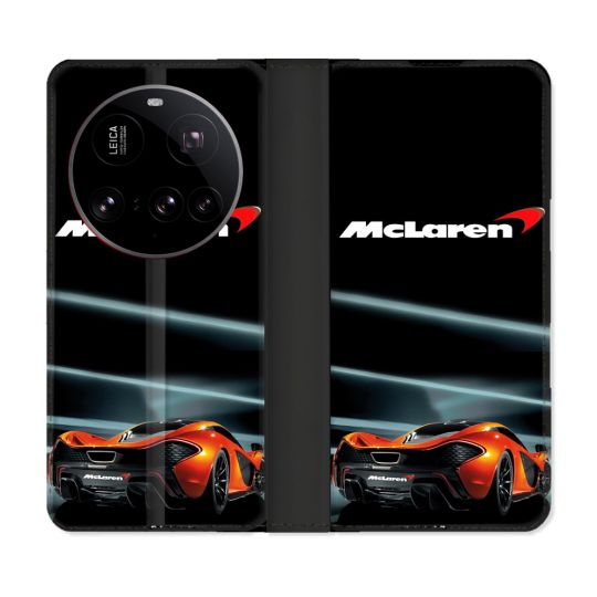 Housse cuir portefeuille Pour Xiaomi 15 Ultra Mc Laren