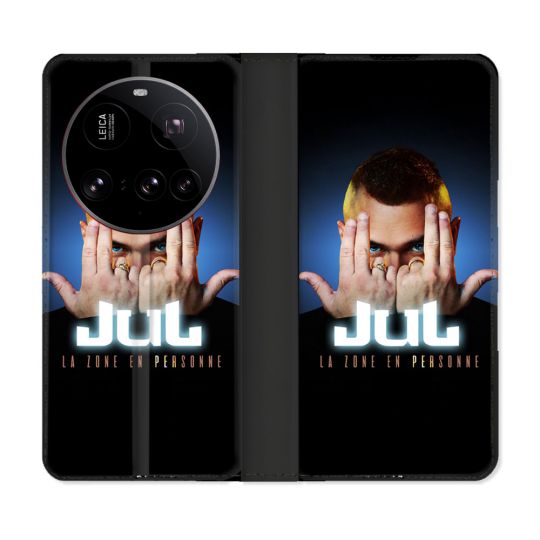 Housse cuir portefeuille Pour Xiaomi 15 Ultra Musique Jul Signe
