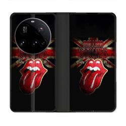 Housse cuir portefeuille Pour Xiaomi 15 Ultra Musique Rolling Stones