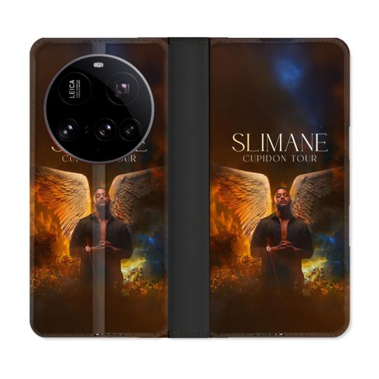 Housse cuir portefeuille Pour Xiaomi 15 Ultra Musique Slimane Ange