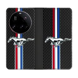 Housse cuir portefeuille Pour Xiaomi 15 Ultra Mustang