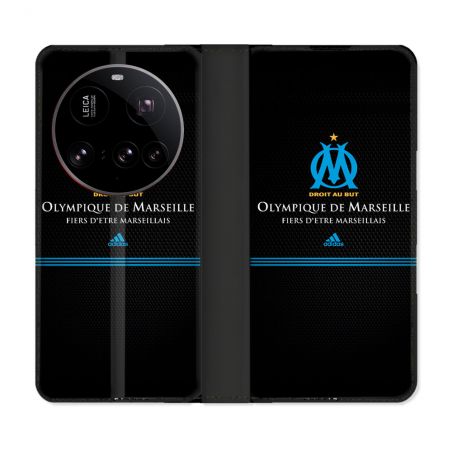 Housse cuir portefeuille Pour Xiaomi 15 Ultra Olympique Marseille OM Fier etre Marseillais