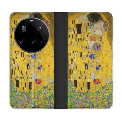Housse cuir portefeuille Pour Xiaomi 15 Ultra Peinture Le Baiser