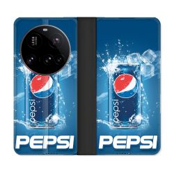 Housse cuir portefeuille Pour Xiaomi 15 Ultra Pepsi