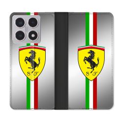 Housse cuir portefeuille Pour Xiaomi 15T Ferrari Ligne