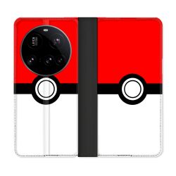 Housse cuir portefeuille Pour Xiaomi 15 Ultra Pokemon Pokeball