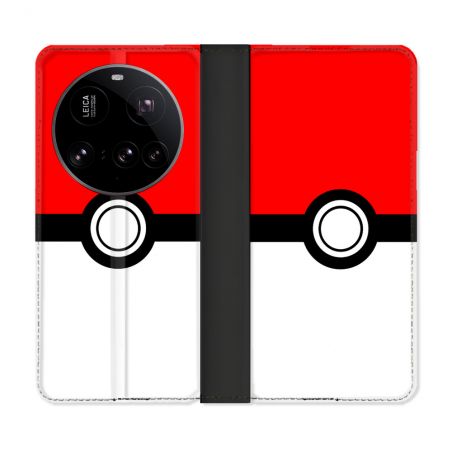Housse cuir portefeuille Pour Xiaomi 15 Ultra Pokemon Pokeball