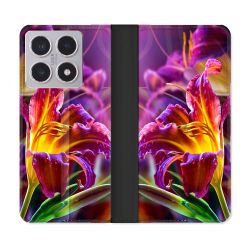 Housse cuir portefeuille Pour Xiaomi 15T Fleur Lys Color