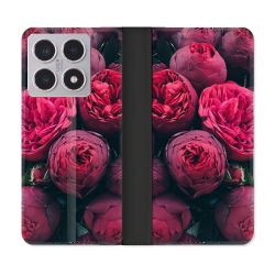 Housse cuir portefeuille Pour Xiaomi 15T Fleur Pivoine