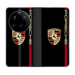 Housse cuir portefeuille Pour Xiaomi 15 Ultra Porsche Line