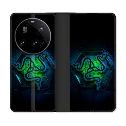 Housse cuir portefeuille Pour Xiaomi 15 Ultra Razer